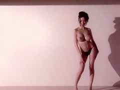 Exotic Japanese slut JULIA in Incredible fake tits, big tits JAV movie